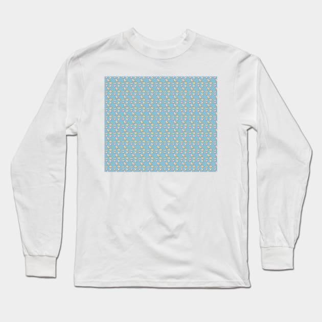 Banana Polk a Dots Pattern Long Sleeve T-Shirt by saradaboru